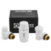 Комплект для підключення радіатора Raftec WHITE DKTU11-W - 1/2" ВН (кутовий)