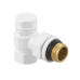 Комплект для підключення радіатора Raftec WHITE DKTU11-W - 1/2" ВН (кутовий)