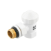 Комплект для підключення радіатора Raftec WHITE DKTU11-W - 1/2" ВН (кутовий)