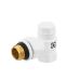Комплект для підключення радіатора Raftec WHITE DKTU11-W - 1/2" ВН (кутовий)