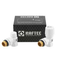 Комплект запірних клапанів Raftec WHITE DKU11-W - 1/2" ВН (кутовий)