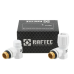 Комплект запірних клапанів Raftec WHITE DKU11-W - 1/2" ВН (кутовий)