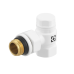 Комплект запірних клапанів Raftec WHITE DKU11-W - 1/2" ВН (кутовий)