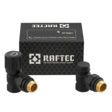 Комплект запірних клапанів Raftec BLACK DKU11-B - 1/2" ВН (кутовий)