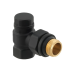 Кран радіаторний кутовий Raftec BLACK 1/2" обратка (DNRK11-B)