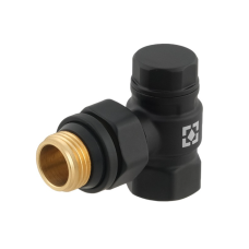 Кран радіаторний кутовий Raftec BLACK 1/2" обратка (DNRK11-B)