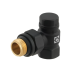 Кран радіаторний кутовий Raftec BLACK 1/2" обратка (DNRK11-B)