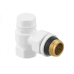 Кран радіаторний кутовий Raftec WHITE 1/2" обратка (DNRK11-W)