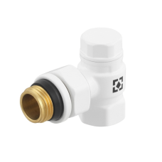Кран радіаторний кутовий Raftec WHITE 1/2" обратка (DNRK11-W)