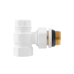 Кран радіаторний кутовий Raftec WHITE 1/2" обратка (DNRK11-W)