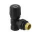 Кран радиаторный угловой Raftec BLACK 1/2" подача (DVRK11-B)