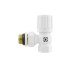Кран радиаторный угловой Raftec WHITE 1/2" подача (DVRK11-W)