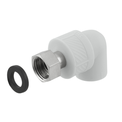 Муфта PP-R Raftec с накидной гайкой D20*1/2" угловая