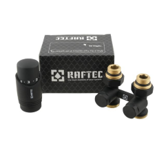Термокомплект нижнего подключения Raftec BLACK 1/2" (DSHU11-B) прямой