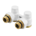 Узел нижнего подключения радиатора Raftec WHITE 1/2"*3/4" (HRKА11-W) угловой