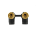 Узел нижнего подключения радиатора Raftec BLACK 1/2"*3/4" (DHRKS11-B) прямой 