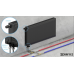 Узел нижнего подключения радиатора Raftec BLACK 1/2"*3/4" (DHRKS11-B) прямой 