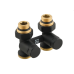 Узел нижнего подключения радиатора Raftec BLACK 1/2"*3/4" (DHRKS11-B) прямой 