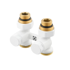 Узел нижнего подключения радиатора Raftec WHITE 1/2"*3/4" (DHRKS11-W) прямой 