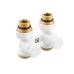 Узел нижнего подключения радиатора Raftec WHITE 1/2"*3/4" (DHRKS11-W) прямой 