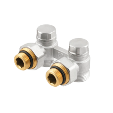 Узел нижнего подключения радиатора Raftec 1/2"*3/4" (HRKА11) угловой