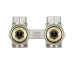 Узел нижнего подключения радиатора Raftec 1/2"*3/4" (HRKА11) угловой