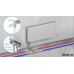 Узел нижнего подключения радиатора Raftec 1/2"*3/4" (HRKS11) прямой 