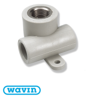 Трійник PPR настінний Wavin Ekoplastik різьблення внутрішнє D20*1/2" (SNKP020XXX)