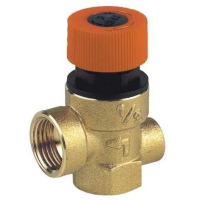 Предохранительный клапан Bianchi 1/2"-1/2"ВР 2,5 бар (447D000402) с выходом под манометр