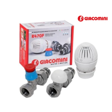 Комплект для подключения радиатора Giacomini R470FX013 1/2" прямой