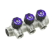 Коллектор с регулирующими вентилями Raftec 1"*3/4" - 3 WAYS (KV03023)