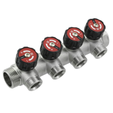 Коллектор с регулирующими вентилями Raftec 1"*3/4" - 4 WAYS (KV03024)