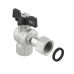 Кран кульовий з накидною гайкою Raftec BLACK 1/2" для води кутовий ВВ (DRBZ1) Кран кульовий з накидною гайкою Raftec BLACK 1/2" для води кутовий ВВ (DRBZ1)