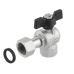 Кран кульовий з накидною гайкою Raftec BLACK 1/2" для води кутовий ВВ (DRBZ1)