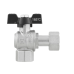 Кран кульовий з накидною гайкою Raftec BLACK 1/2" для води кутовий ВВ (DRBZ1)