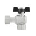 Кран кульовий з накидною гайкою Raftec BLACK 1/2" для води кутовий ВВ (DRBZ1)
