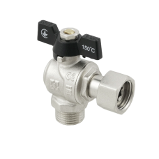 Кран кульовий з накидною гайкою Raftec BLACK 3/4" для води кутовий ВЗ (DRBM2) Кран кульовий з накидною гайкою Raftec BLACK 3/4" для води кутовий ВЗ (DRBM2)
