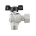 Кран кульовий з накидною гайкою Raftec BLACK 3/4" для води кутовий ВЗ (DRBM2)