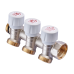 Коллектор с регулирующими вентилями ROHO R809-03 - 3/4"*3/4" EK (RO0250) - 3 вых.