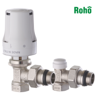 Комплект для підключення радіатора ROHO R5151-050K 1/2" кутовий (антипротечка)