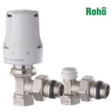 Комплект для подключения радиатора ROHO R5151-050K 1/2" угловой (антипротечка)