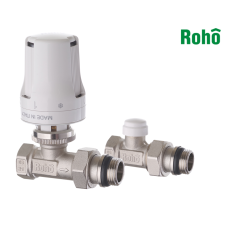 Комплект для подключения радиатора ROHO R5161-050K 1/2" прямой (антипротечка)