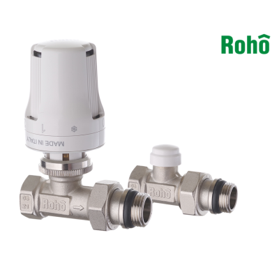 Комплект для підключення радіатора ROHO R5161-050K 1/2" прямий (антипротечка)