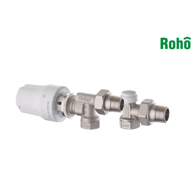 Комплект для подключения радиатора ROHO R5170-050K 1/2" осевой 