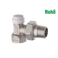 Кран радіаторний кутовий ROHO R5250-050 - 1/2" обратка