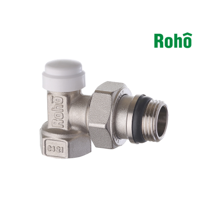 Кран радіаторний кутовий ROHO R5251-050 - 1/2" обратка (антипротечка)