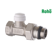 Кран радиаторный прямой ROHO R5261-050 - 1/2" обратка (антипротечка)