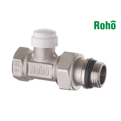 Кран радиаторный прямой ROHO R5261-050 - 1/2" обратка (антипротечка)