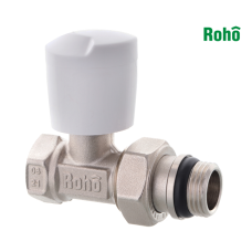 Вентиль радиаторный прямой ROHO R5561-050 - 1/2" подача (антипротечка)