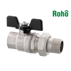 Кран с американкой прямой Roho - 1/2" (R105-050B) Black